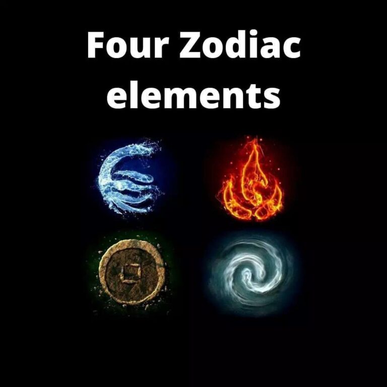 The 4 elements of the zodiac